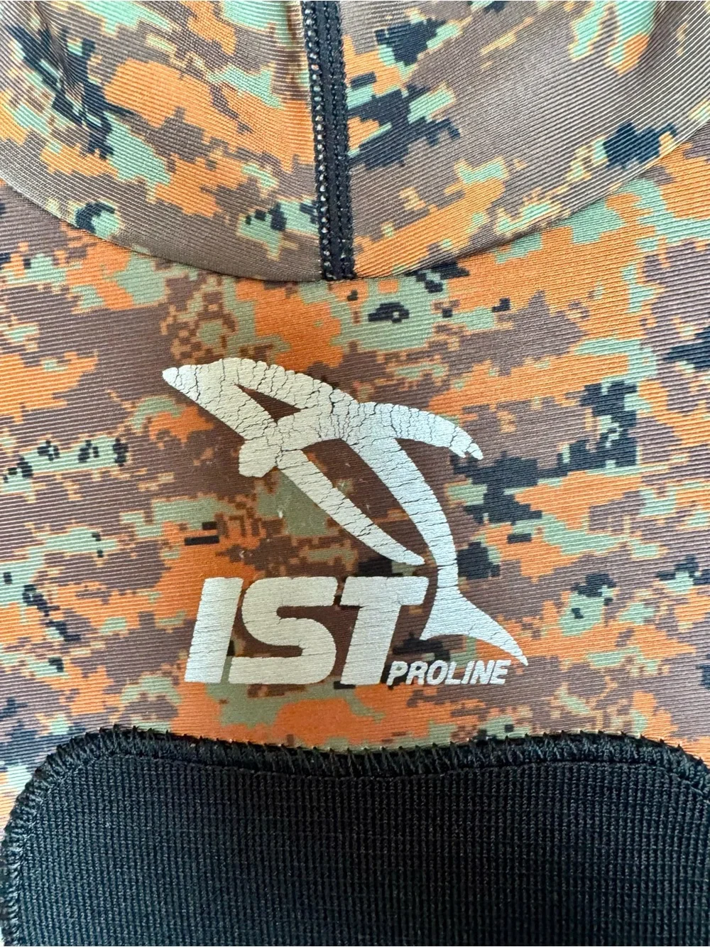 IST ProLine Camouflage Spearfishing Rash Guard Top Hood Tough-Tex Chest Pad Sm